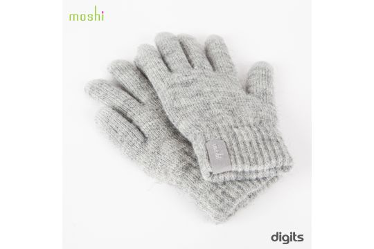 Moshi Digits Touchscreen Handschuhe - Grösse M/S - Hellgrau