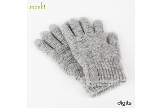 Moshi Digits Touchscreen Handschuhe - Grösse M/S - Hellgrau