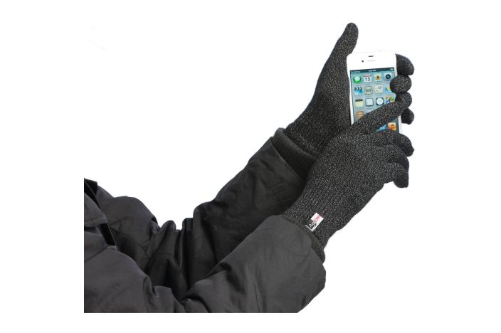Agloves Sport Touch Gloves - Stylische Handschuhe zur Bedienung von Touchscreens, 10-Finger tauglich - Grösse L/XL - Schwarz