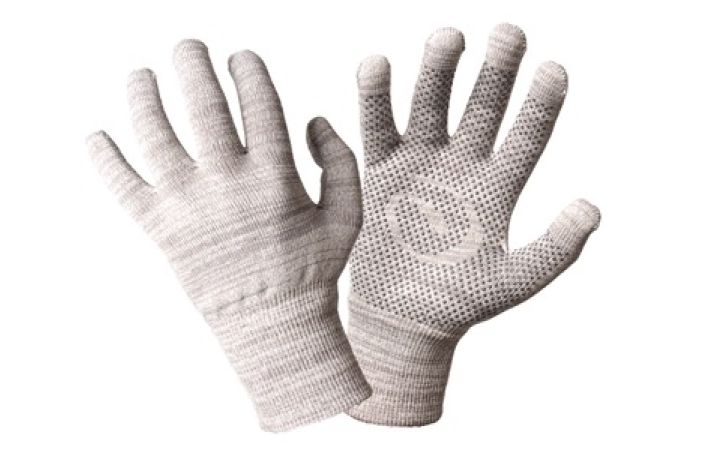 Glider Gloves Touch Handschuhe Urban Style - Leichte, komfortable Handschuhe zur Bedienung von Touchscreens mit Anti-Slip Grip, 10-Finger tauglich - Grösse L - Grau